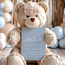 Modern minimalistisch Elegant Script-Baby shower