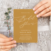 Modern minimalistisch Elegant Script-Vrijgezellenf Uitnodiging Briefkaart