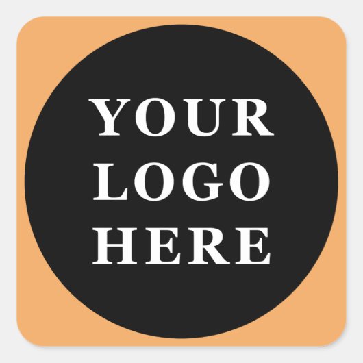 Modern, minimalistisch, elegant &  vierkante sticker (Voorkant)