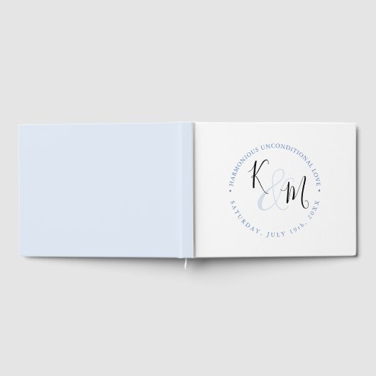 Modern minimalistisch 🤵 Elegante eenvoudige bruil Gastenboek (Volledig)