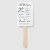 Modern minimalistisch 🤵 Elegante eenvoudige bruil Handwaaier (Achterkant)