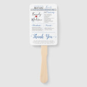 Modern minimalistisch 🤵 Elegante eenvoudige bruil Handwaaier (Voorkant)