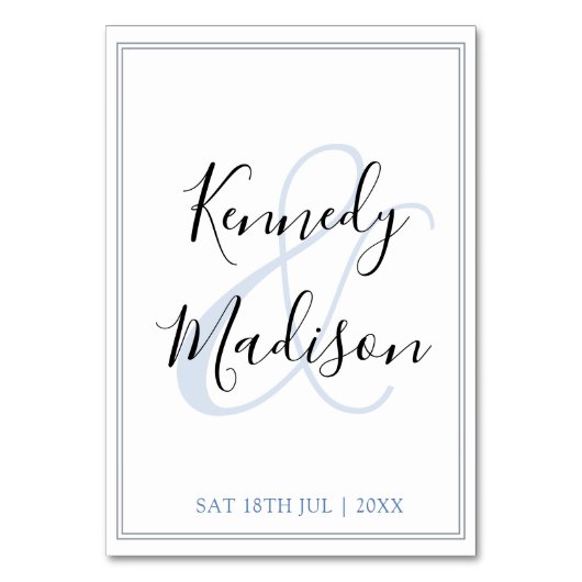 Modern minimalistisch 🤵 Elegante eenvoudige bruil Kaart (Achterkant)