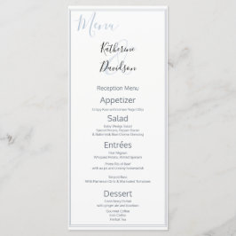 Modern minimalistisch 🤵 Elegante eenvoudige bruil Menu
