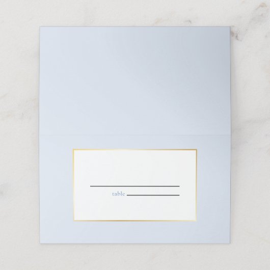 Modern minimalistisch 🤵 Elegante eenvoudige bruil Plaatskaartje (Buitenkant ongevouwen)