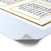 Modern minimalistisch 🤵 Elegante eenvoudige bruil Poster (Hoek)