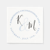 Modern minimalistisch 🤵 Elegante eenvoudige bruil Servet (Voorkant)