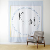 Modern minimalistisch 🤵 Elegante eenvoudige bruil Wandkleed (In situ)