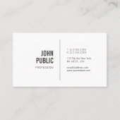 Modern minimalistisch ellegant design rendy Plain Visitekaartje (Voorkant)