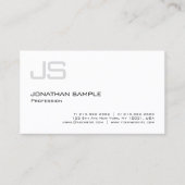 Modern minimalistisch ellegant professioneel monog visitekaartje (Voorkant)