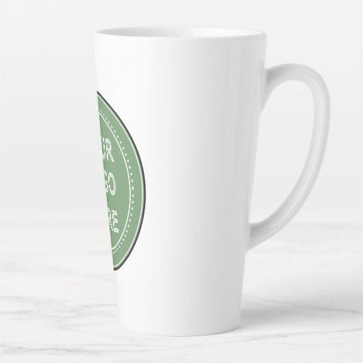 Modern, minimalistisch en elegant latte mok (Rechts)