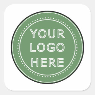 Modern, minimalistisch en elegant vierkante sticker