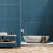 Modern minimalistisch eucalyptus blauw geruit ontw