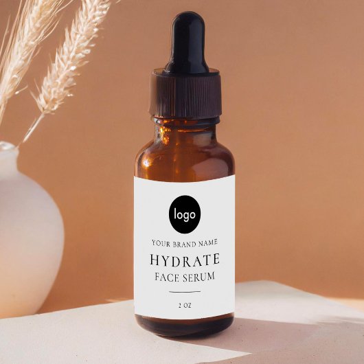 Modern minimalistisch Face Serum Label