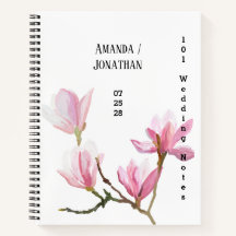 Modern Minimalistisch Floral Wedding Gastenboek