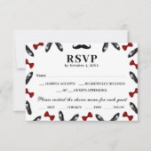 Modern Minimalistisch Formal Gentleman Baby shower RSVP Kaartje (Voorkant)