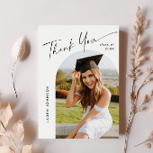 Modern Minimalistisch FOTO Afstuderen dank u Briefkaart