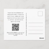 Modern Minimalistisch FOTO Afstuderen dank u Briefkaart (Achterkant)