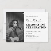 Modern minimalistisch foto afstuderen kaart (Voorkant)