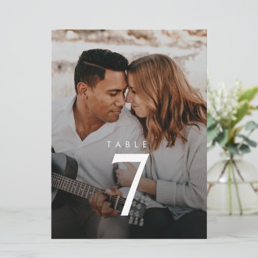 Modern minimalistisch foto-weddenschap (Staand voorkant)