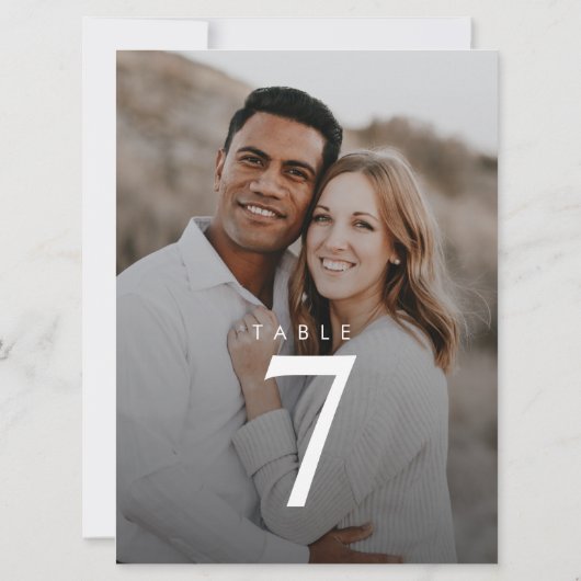 Modern minimalistisch foto-weddenschap (Achterkant)