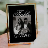 Modern minimalistisch foto-weddenschap kaart