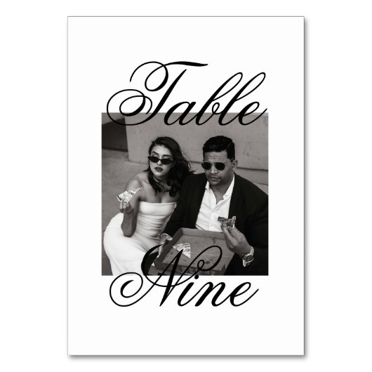 Modern minimalistisch foto-weddenschap kaart (Voorkant)