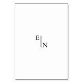 Modern minimalistisch foto-weddenschap kaart (Achterkant)