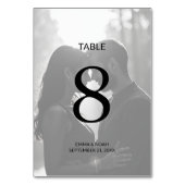 Modern minimalistisch foto-weddenschap kaart (Voorkant)