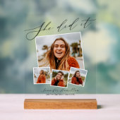 Modern minimalistisch fotoAfstuderen Acryl Bord (Neutraal)