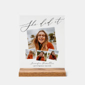 Modern minimalistisch fotoAfstuderen Acryl Bord (Voorkant)