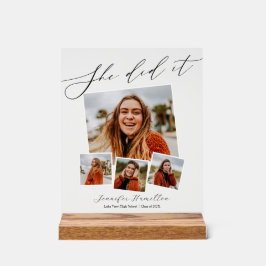 Modern minimalistisch fotoAfstuderen Acryl Bord