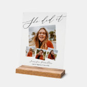 Modern minimalistisch fotoAfstuderen Acryl Bord (Hoek)