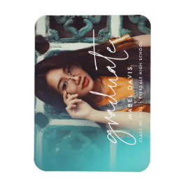 Modern minimalistisch fotoafstuderen magneet