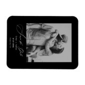 Modern minimalistisch fotoontwerp bespaart de datu magneet (Horizontaal)