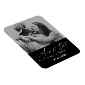 Modern minimalistisch fotoontwerp bespaart de datu magneet (Rechterzijde)