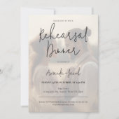 Modern minimalistisch fotorepetitie diner kaart (Voorkant)