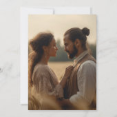 Modern minimalistisch fotorepetitie diner kaart (Achterkant)