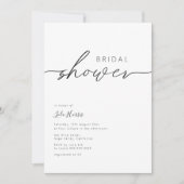 Modern minimalistisch fotoVrijgezellenfeest Kaart (Voorkant)