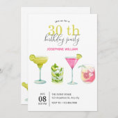 Modern minimalistisch fruit drink verjaardag kaart (Voorkant / Achterkant)