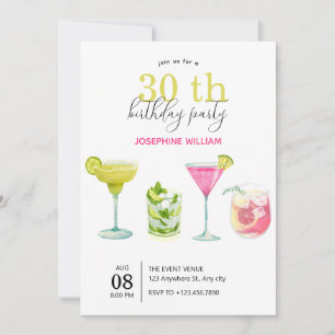 Modern minimalistisch fruit drink verjaardag kaart