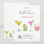 Modern minimalistisch fruit drink vrijgezellenfees kaart (Voorkant / Achterkant)