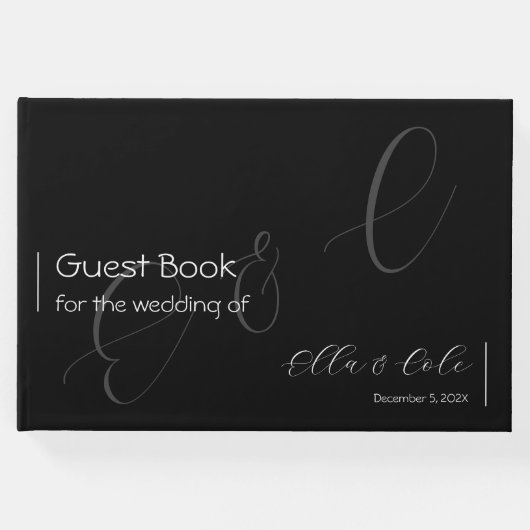 Modern minimalistisch gastenboek (Voorkant)
