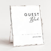 Modern Minimalistisch Gastenboek Teken Poster