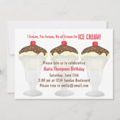 Modern minimalistisch geboorteclub Ice Cream Socia Kaart (Voorkant)