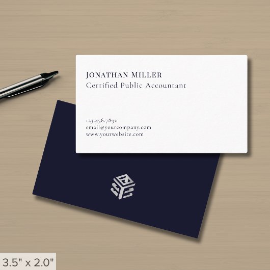 Modern Minimalistisch Gecertificeerd Openbaar Acco Visitekaartje