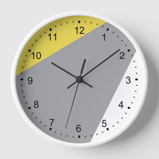 Modern minimalistisch geel grijs wit (Voorkant)