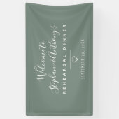 Modern minimalistisch gehoorapparaat spandoek (Verticaal)