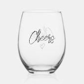 Modern minimalistisch gejuich wijnglas zonder voet (Achterkant)