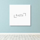 Modern minimalistisch geloof canvas afdruk (Insitu (Houten vloer))